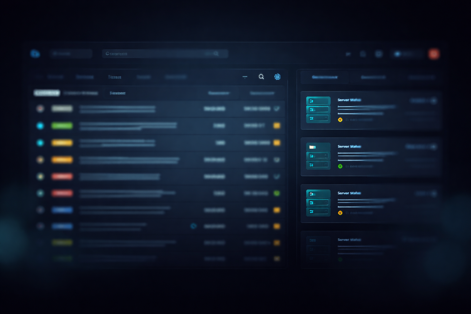 IT service management interface preview.